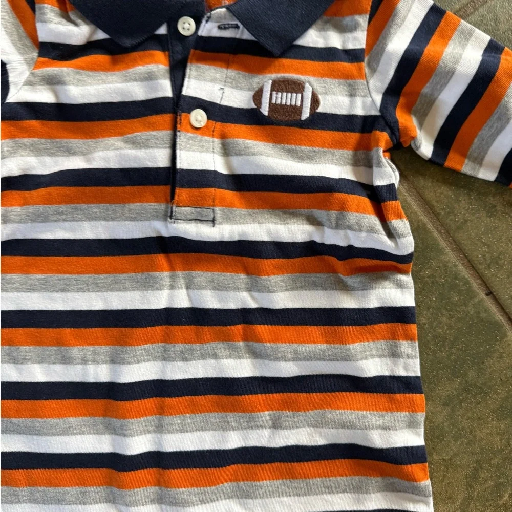 🎀3/$25🎀 NWOT Gymboree Striped Outfit in Navy and Orange